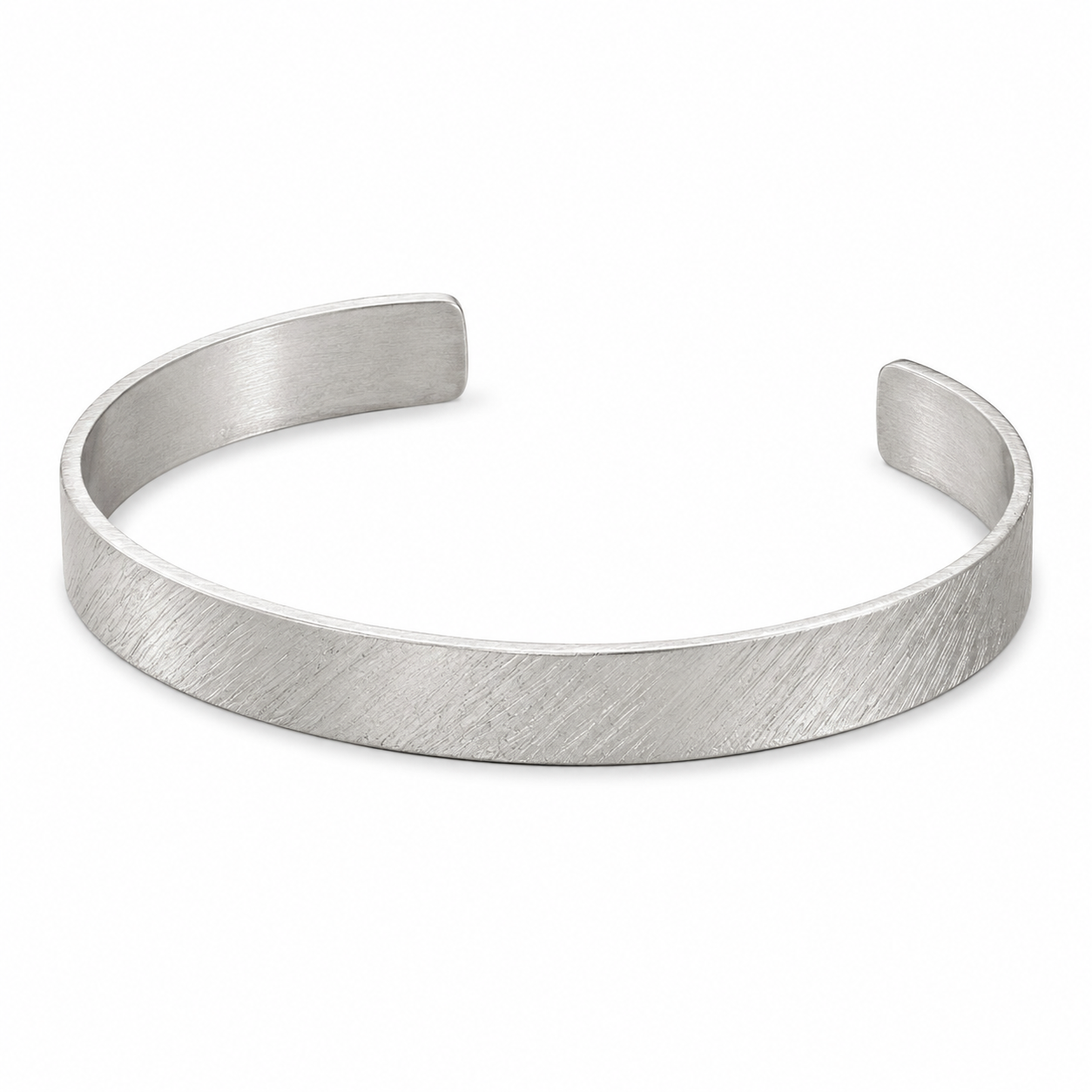 Rain Open Bangle in Sterling Silver