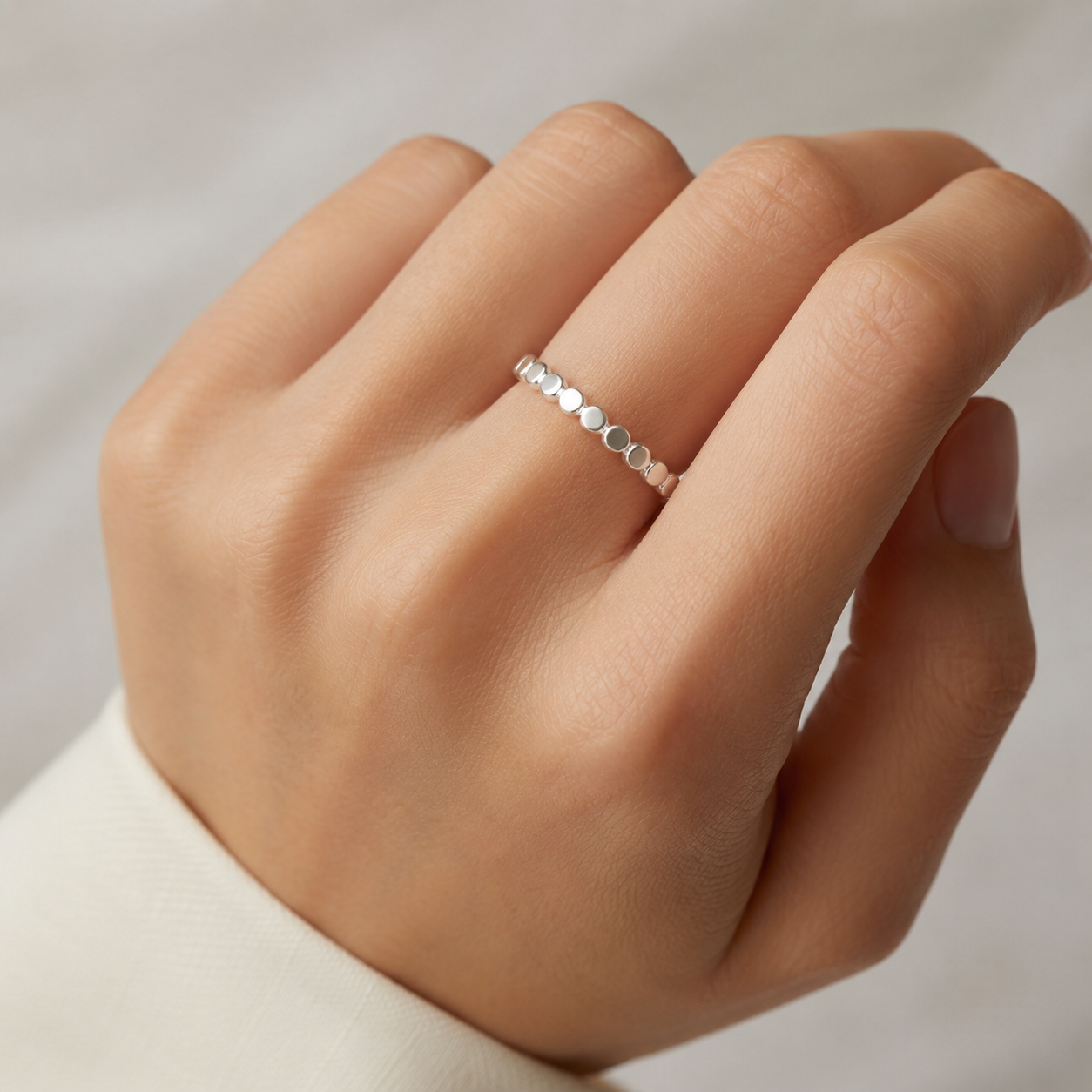 Pebble Ring in Sterling Silver