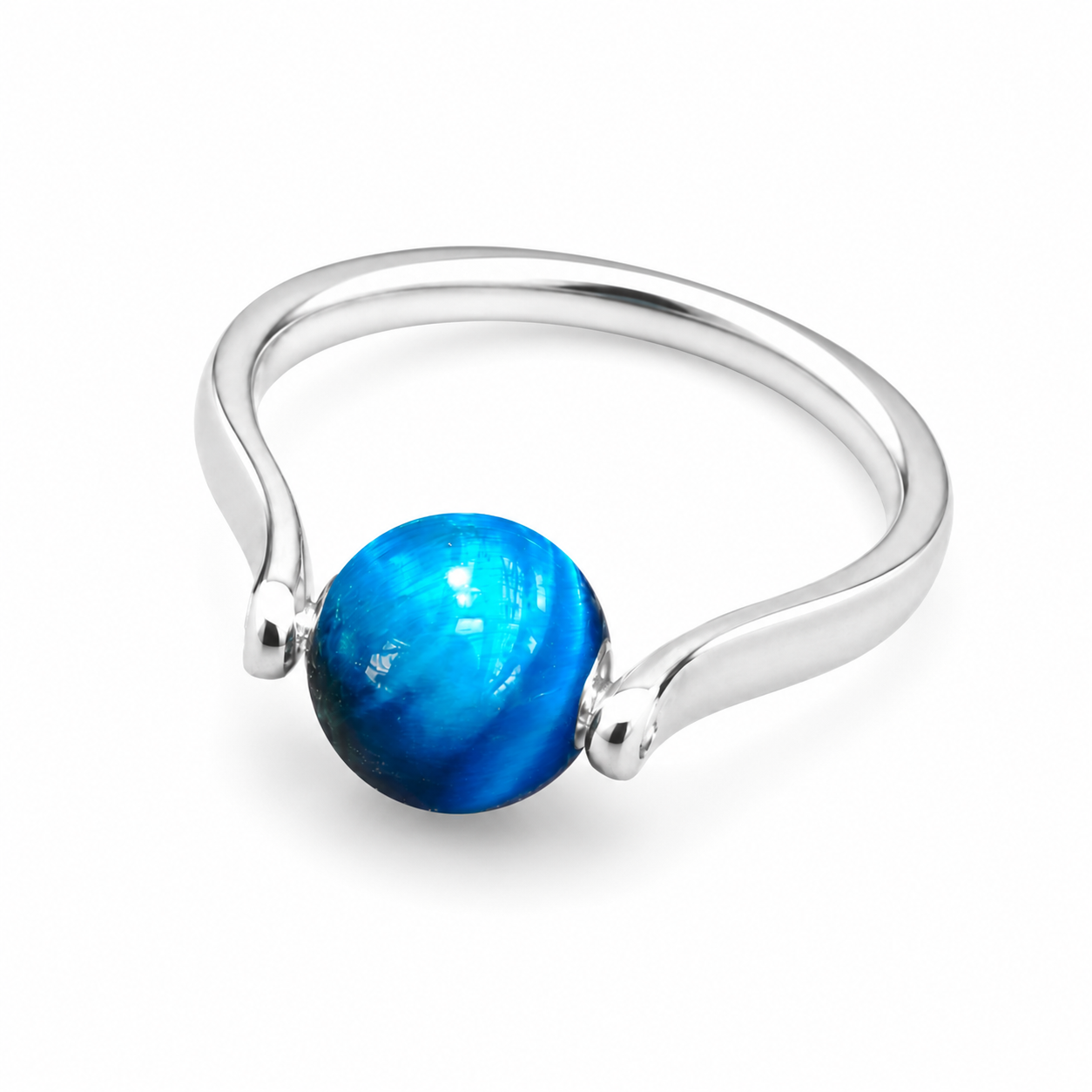 Swivel Ring in Sterling Silver – Handmade Rotating Ring