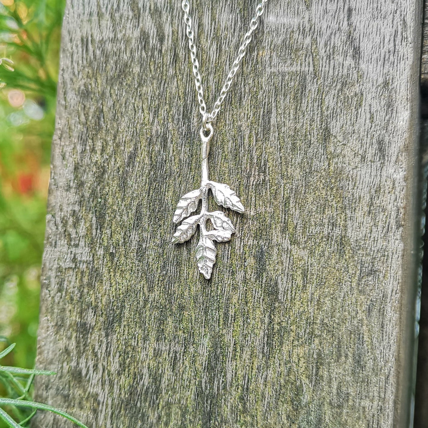 Branch Necklace – Carved Sterling Silver