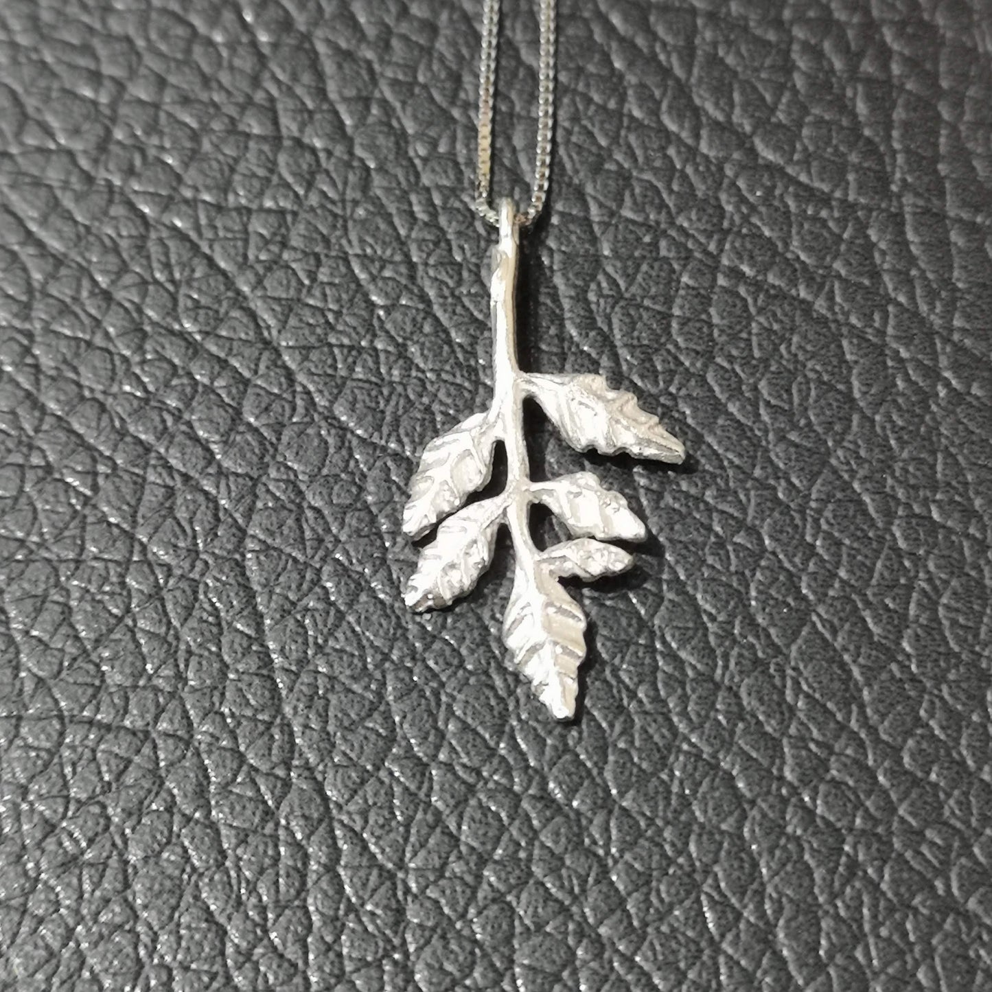Branch Necklace – Carved Sterling Silver
