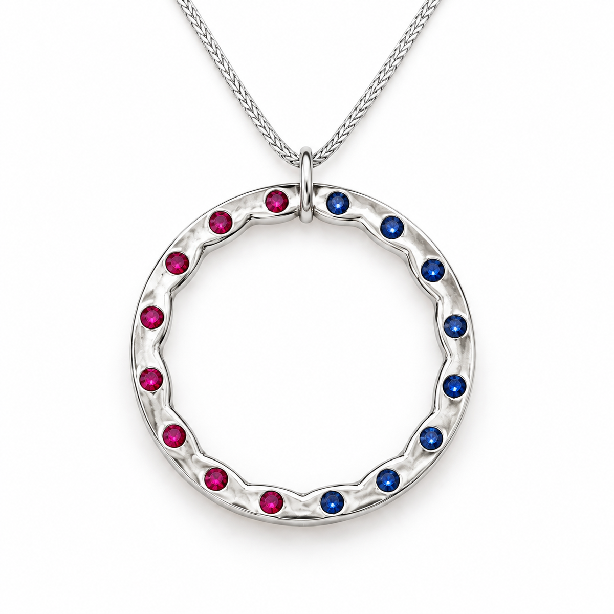 Fortune Wheel – Day and Night | Ruby & Blue Sapphire Necklace