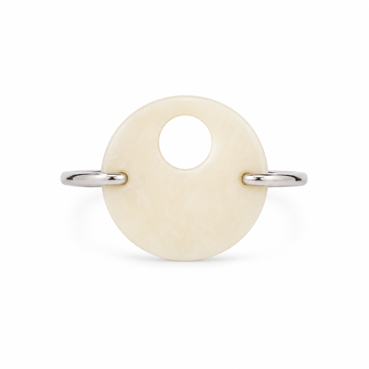 Third Eye Ring in Vegetable Ivory and Sterling Silver