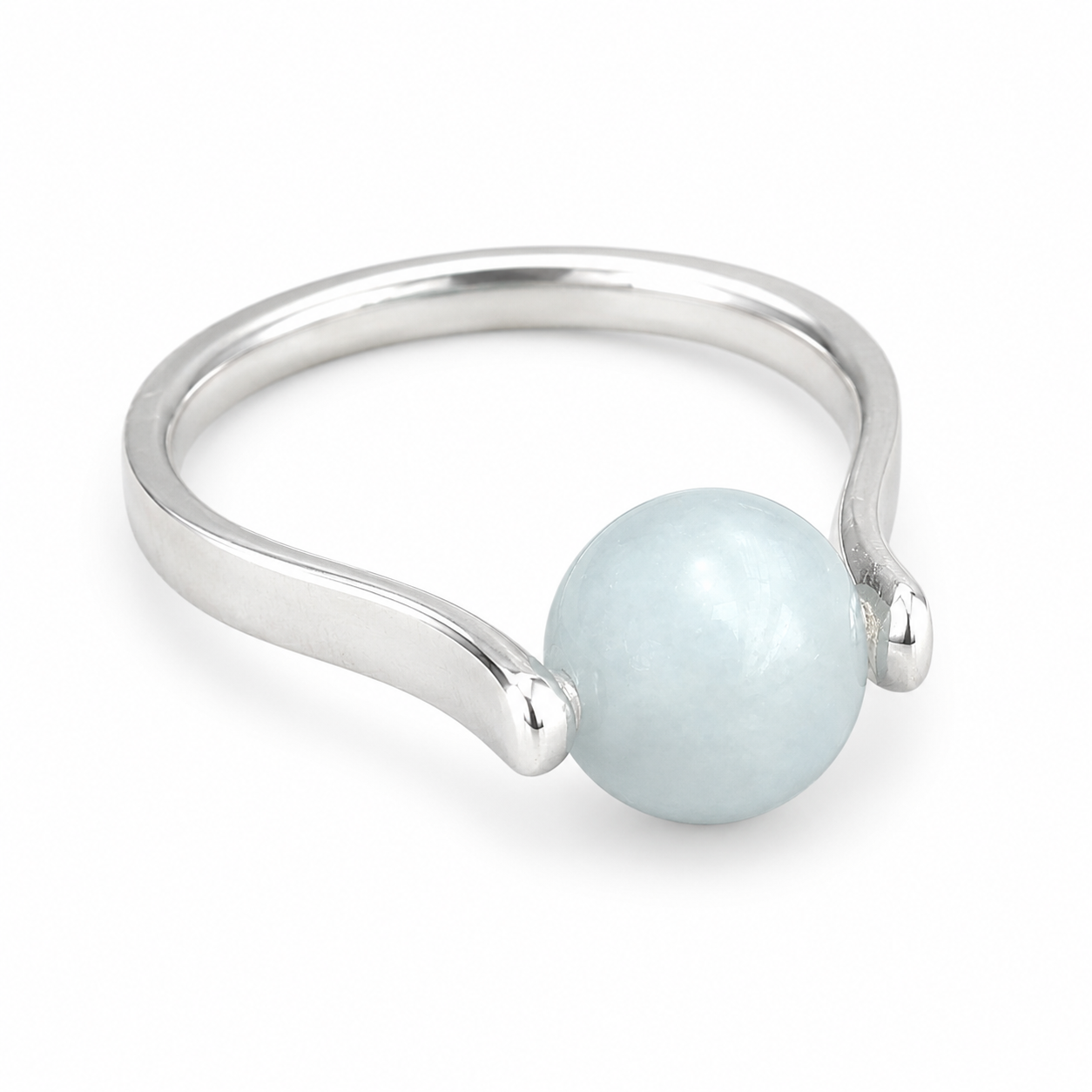 Swivel Ring in Sterling Silver – Handmade Rotating Ring