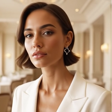 Ribbon Star Earrings – Twisted Sterling Silver